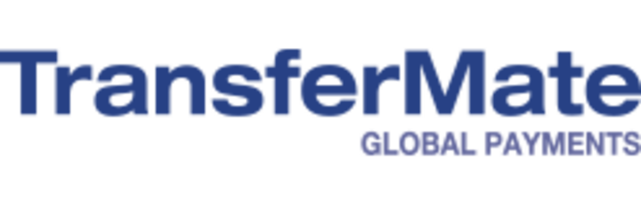 TransferMate logo with "Global Payments" tagline in blue text.